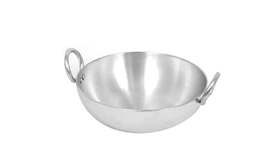Diamond Steel Pure Aluminium Heavy Base Kadai