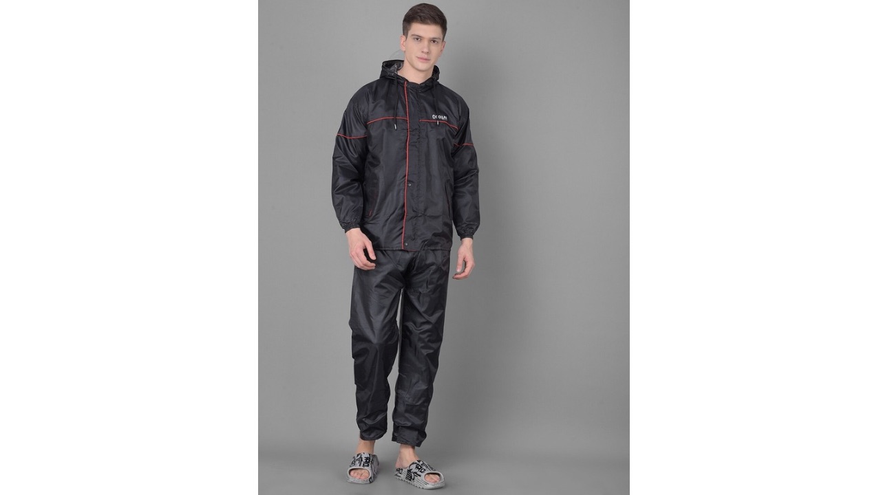 Dollar Men Adjustable Reversible Hooded Rain Jacket