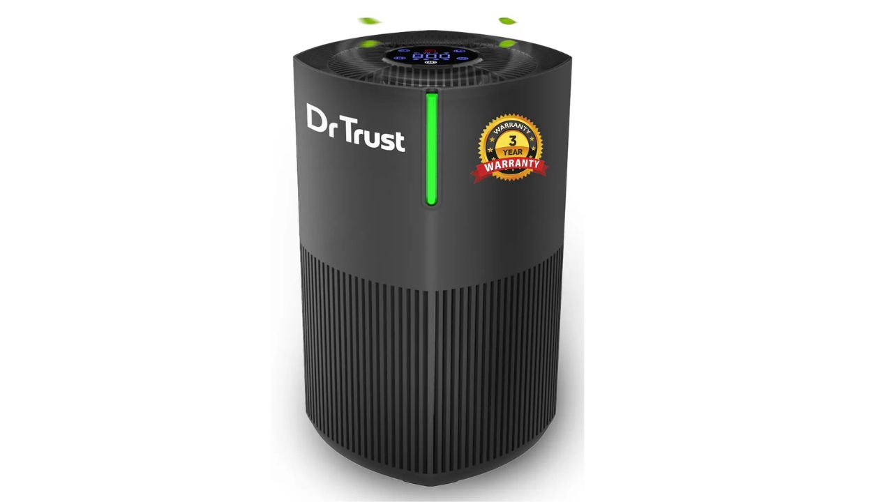 Dr Trust USA Zurich HEPA Filter UV Purifier (Black)