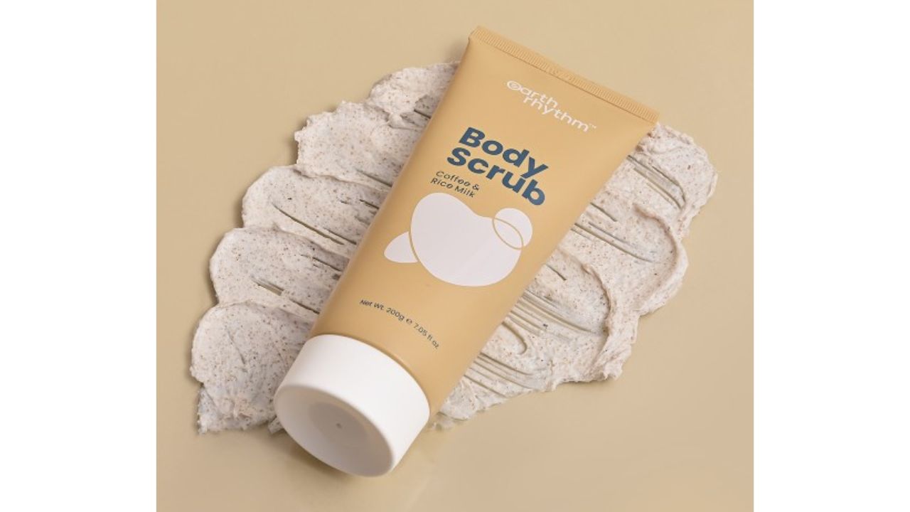 Earth Rhythm Body Scrub With Coffee & Rice Milk - 200g