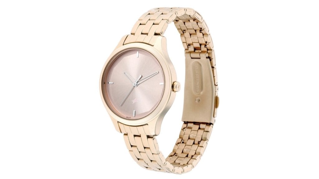 Fastrack STUNNERS 1.0 Women Rose Gold-Toned Analogue Watch 6248WM01