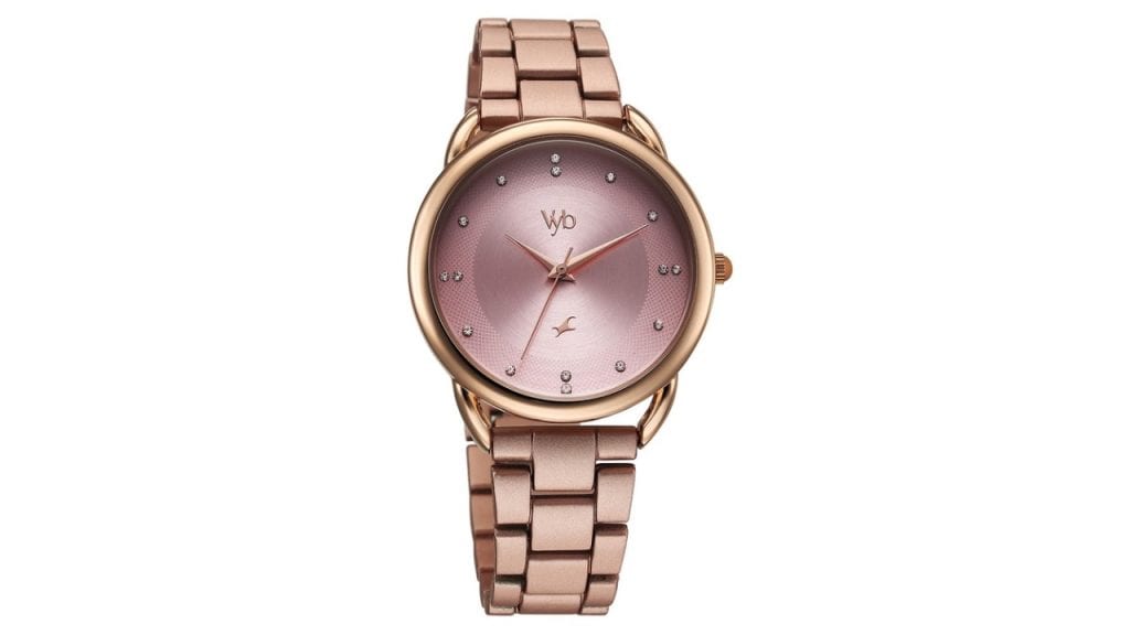 Fastrack Vyb Charmer Women Embellished Dial Analogue Watch FV60007KM04W
