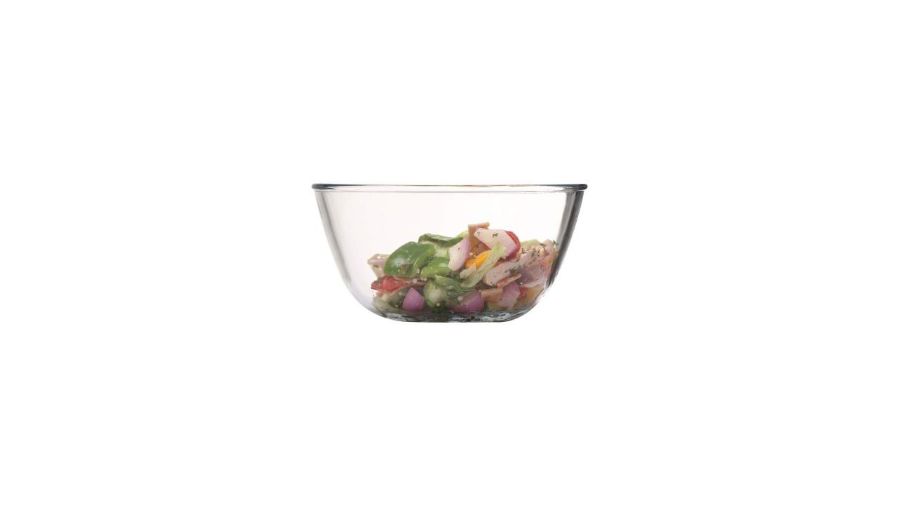 Femora Transparent Solid Borosilicate Glass Mixing Bowl