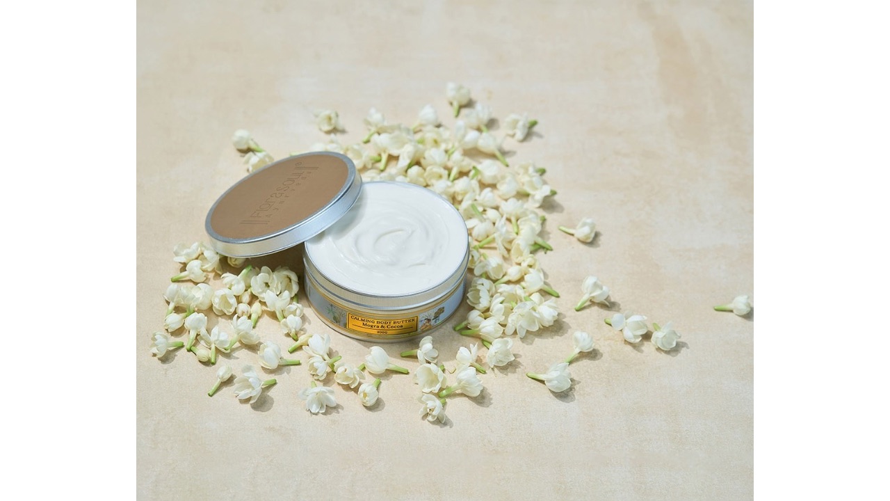 FloraSoul Ayurveda Calming Body Butter With Shea, Cocoa & Olive Butter & Mogra Oil 100gm