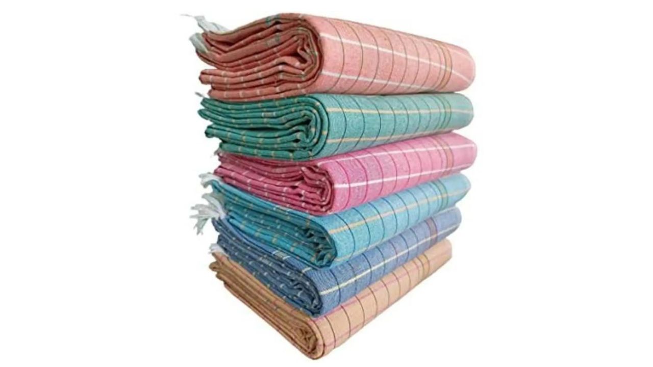 G Fabrics Cotton 380 GSM Bath Towel Set – Lightweight, Budget-Friendly Basics