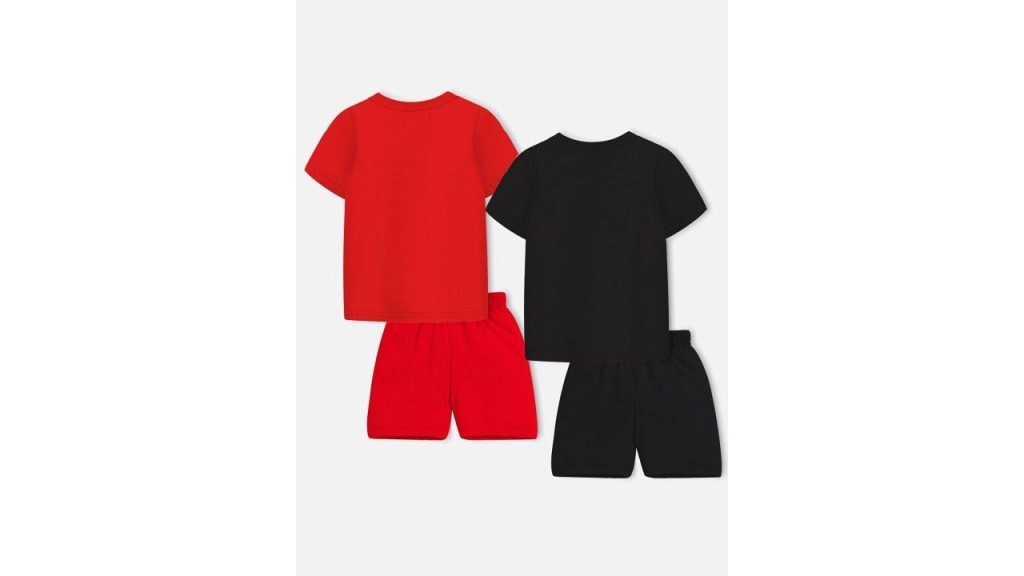 HERE&NOW Kids Pack Of 2 Spider-Man Printed T-Shirt With Shorts