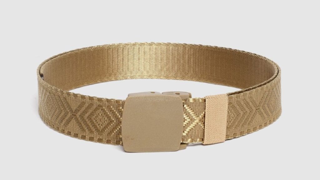 HIGHLANDER Men Gold-Toned Woven Design Belt