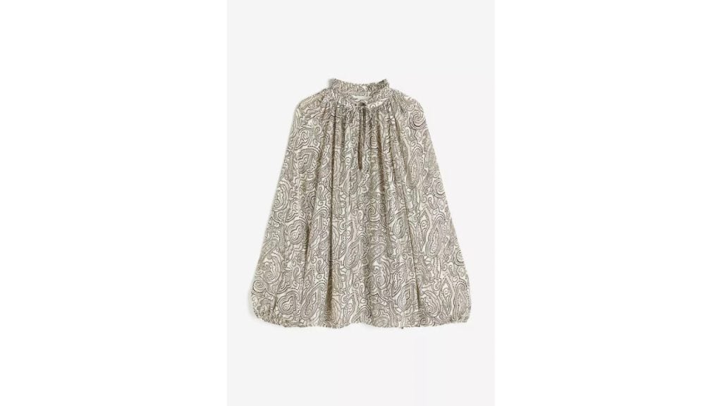 H&M Frill-trimmed crêpe blouse