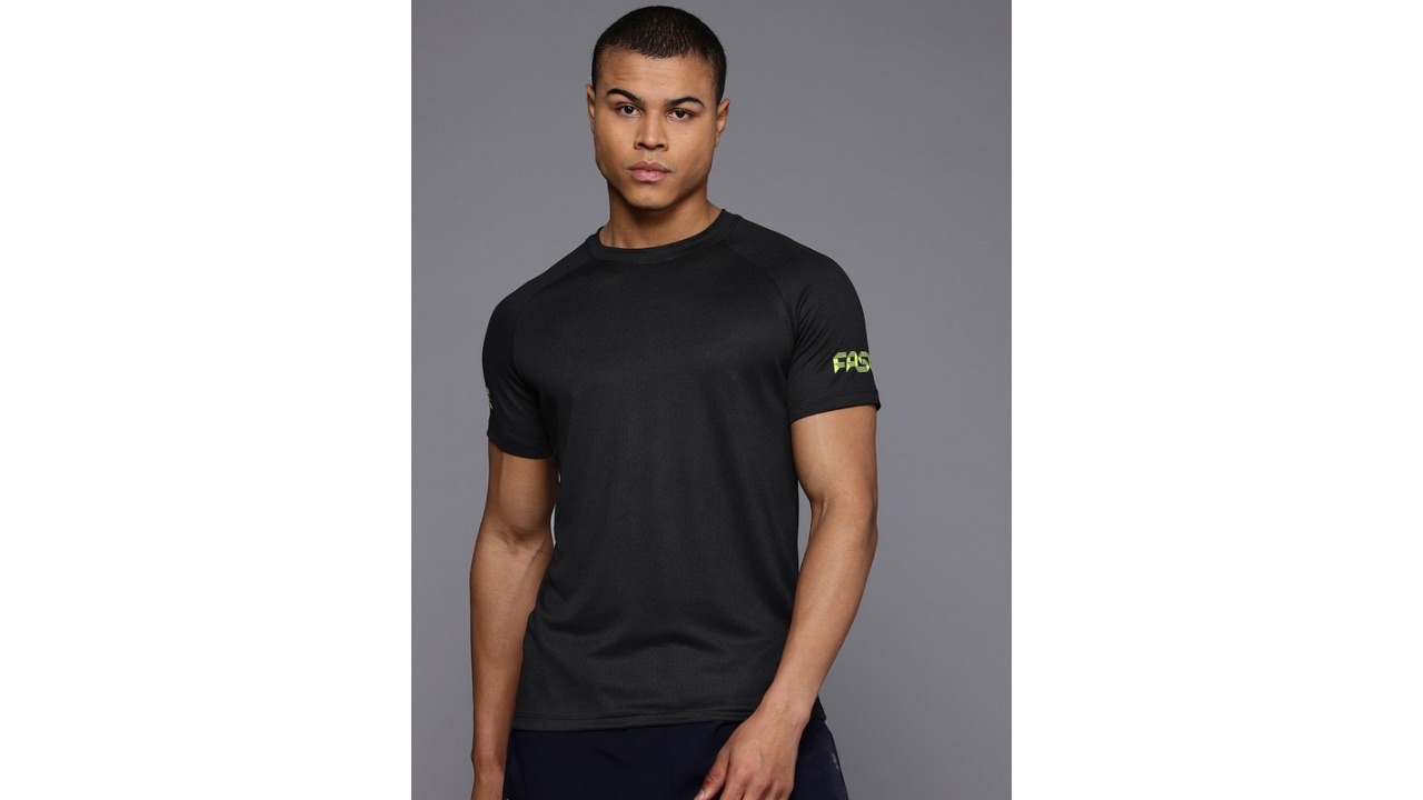 HRX by Hrithik Roshan Men Typography Printed Rapid-Dry Sports T-shirt