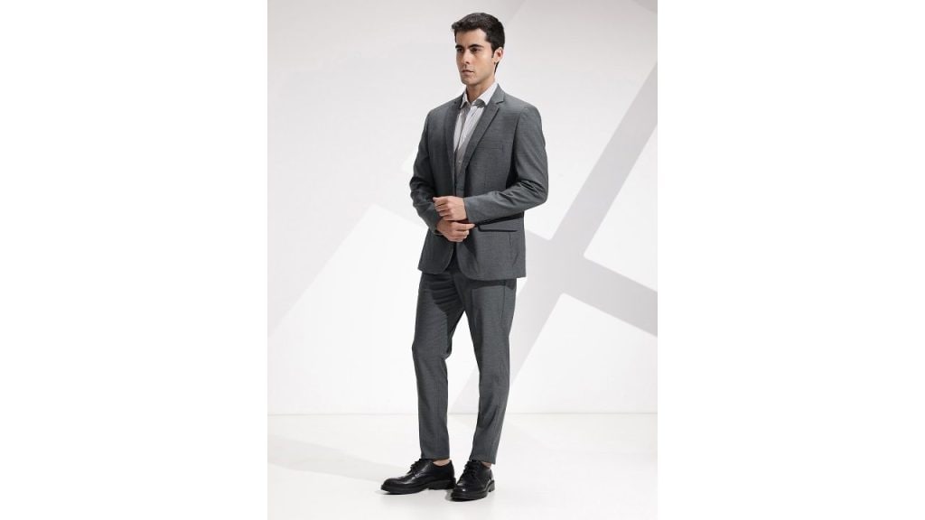 INVICTUS Slim Fit Checked Single-Breasted Formal 2 Piece Suits