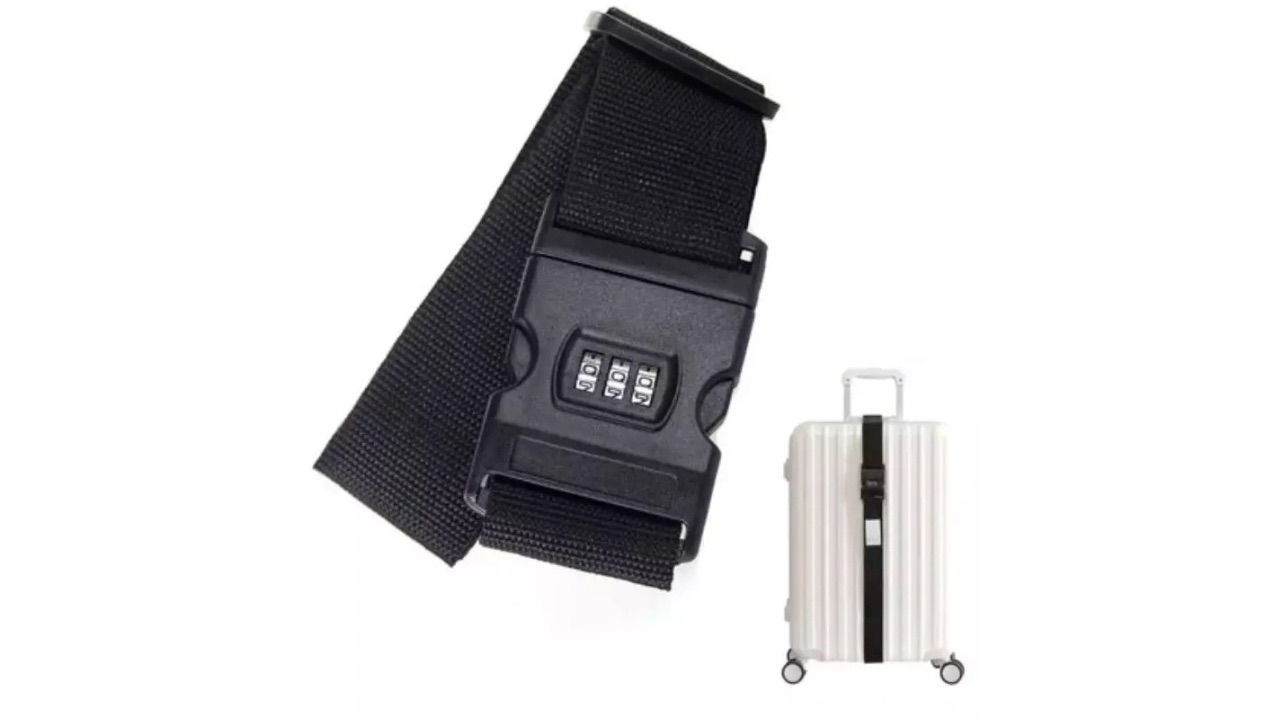IT Luggage Combination Security Luggage Strap Black