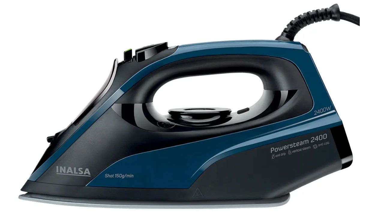 Inalsa PowerSteam 2400 2400 W Steam Iron (Black/Blue)