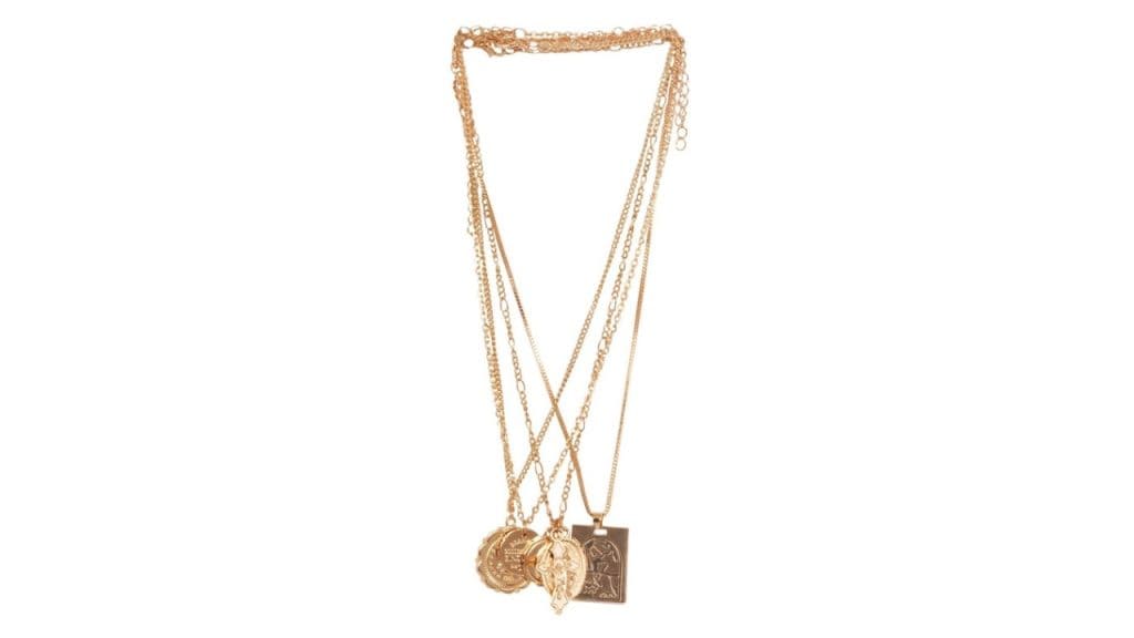 JOKER & WITCH Gold-Toned Alloy Gold-Plated Layered Necklace