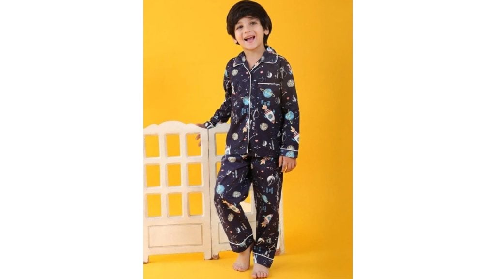 Jam & Sugar Boys Printed Pure Cotton Night Suit