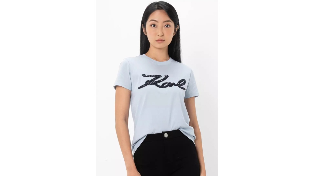 KARL LAGERFELD Boucle Karl Signature T-Shirt