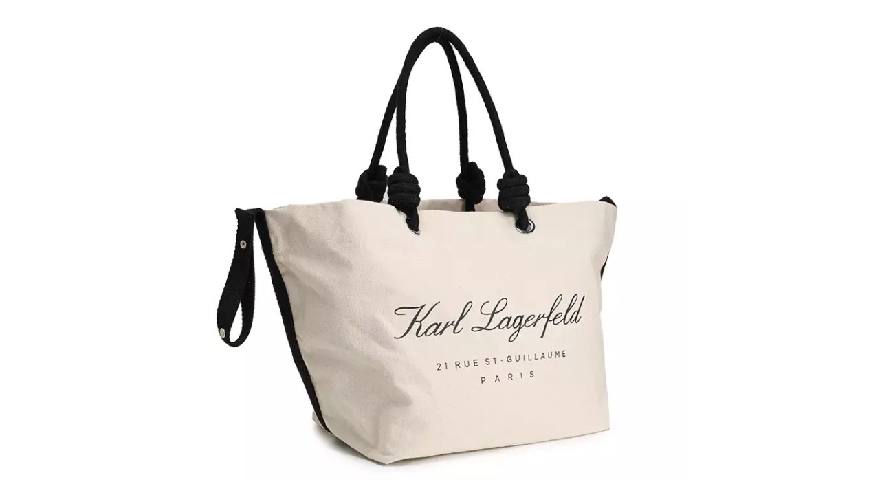 KARL LAGERFELD Hotel Karl Beach Tote Bag