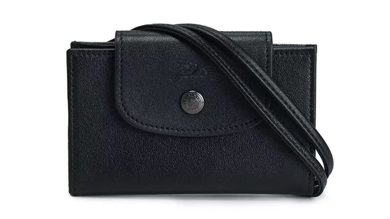 LONGCHAMP Le Pliage Cuir Card Holder (tr)