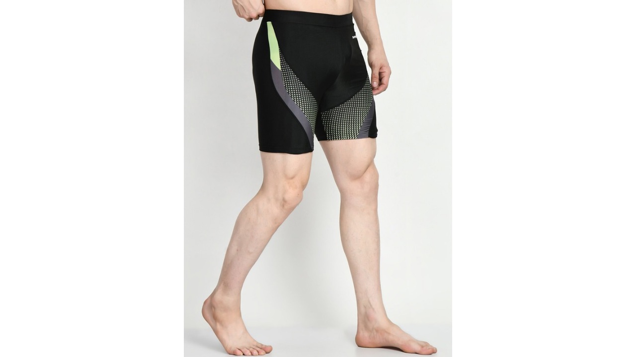 Lebami Men Printed Slim Fit Swim Shorts