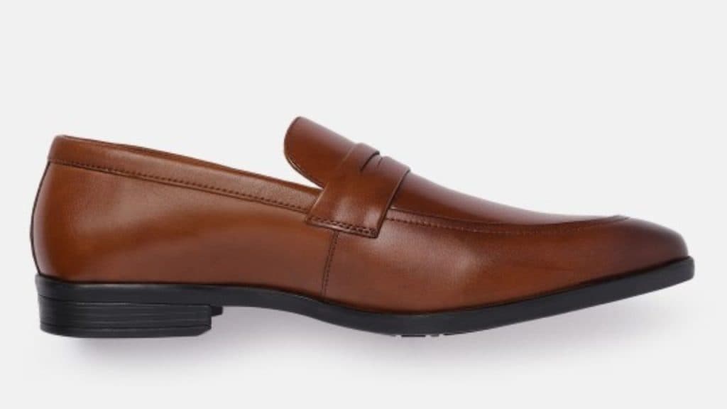 Louis Philippe Men Leather Formal Penny Loafers