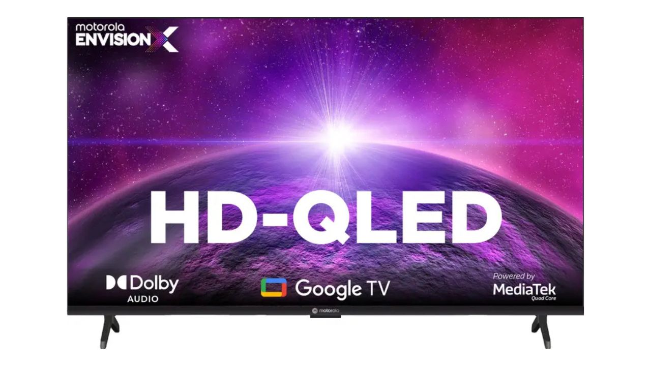 MOTOROLA 80 cm (32 inch) QLED HD Ready Smart Google TV
