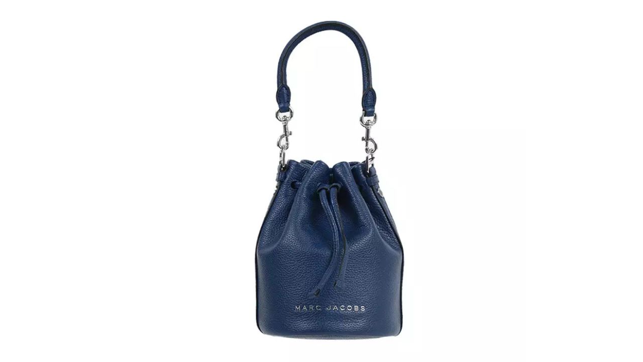 Marc Jacobs The Groove Webbing Bucket Bag In Azure Blue