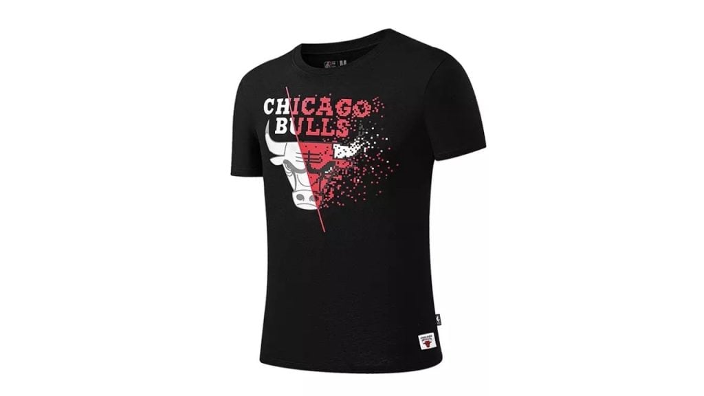 NBA Cuts Pixel Art Chicago Bulls Mens T-Shirt