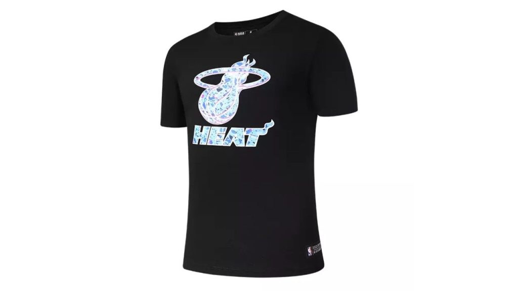 NBA Granite Miami Heat Men Crew Neck T-Shirt