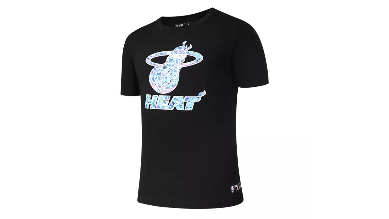 NBA Granite Miami Heat Men Crew Neck T-Shirt