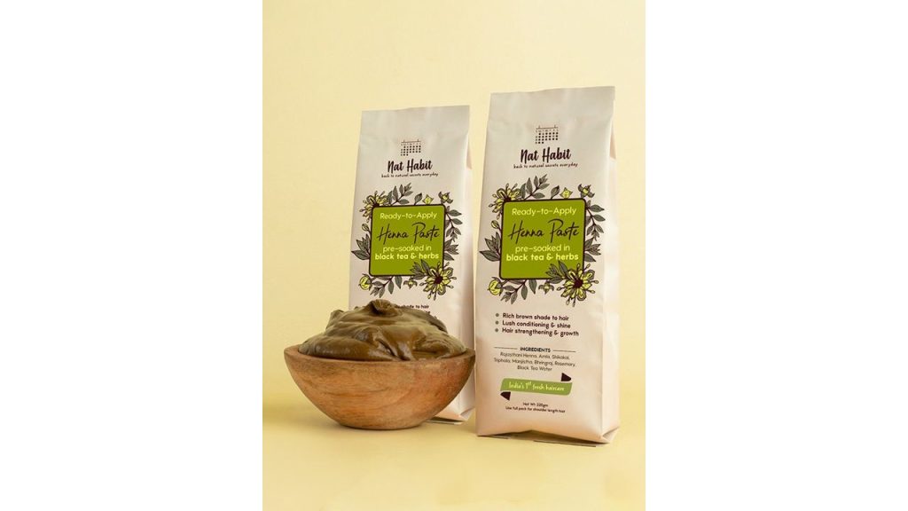 Nat Habit 2Pcs Ready-To-Apply Henna Paste with Black Tea & Herbs