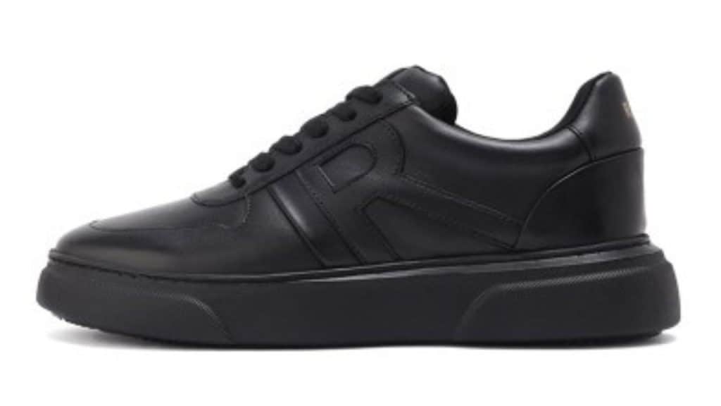 RARE RABBIT Men Cygnus Textured Leather Sneakers