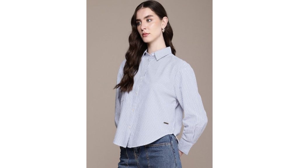Roadster Striped Oversized Casual Shirt