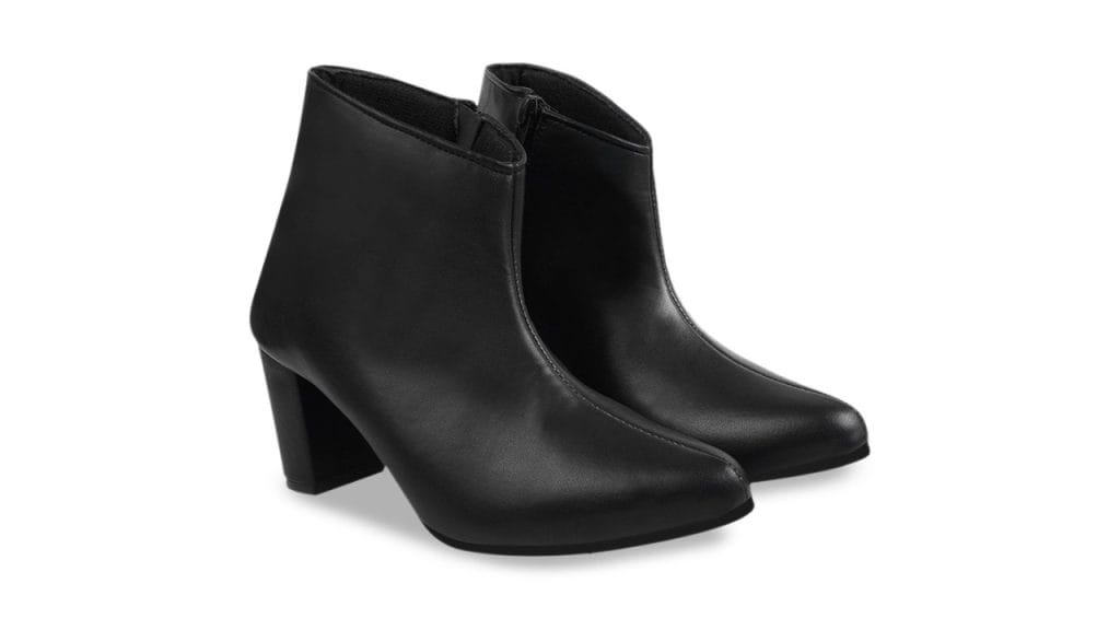 Shoetopia Women Pointed Toe Block Heel Regular Boots
