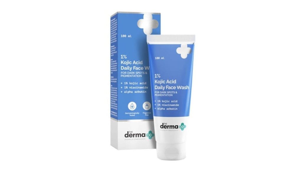 The Derma Co. 1% Kojic Acid Face Wash - Reduces Dark Spots Pigmentation & Blemishes 100 ml