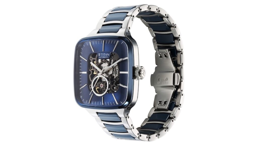 Titan Men Skeleton Dial Ceramic Automatic Analogue Watch 90175KD02