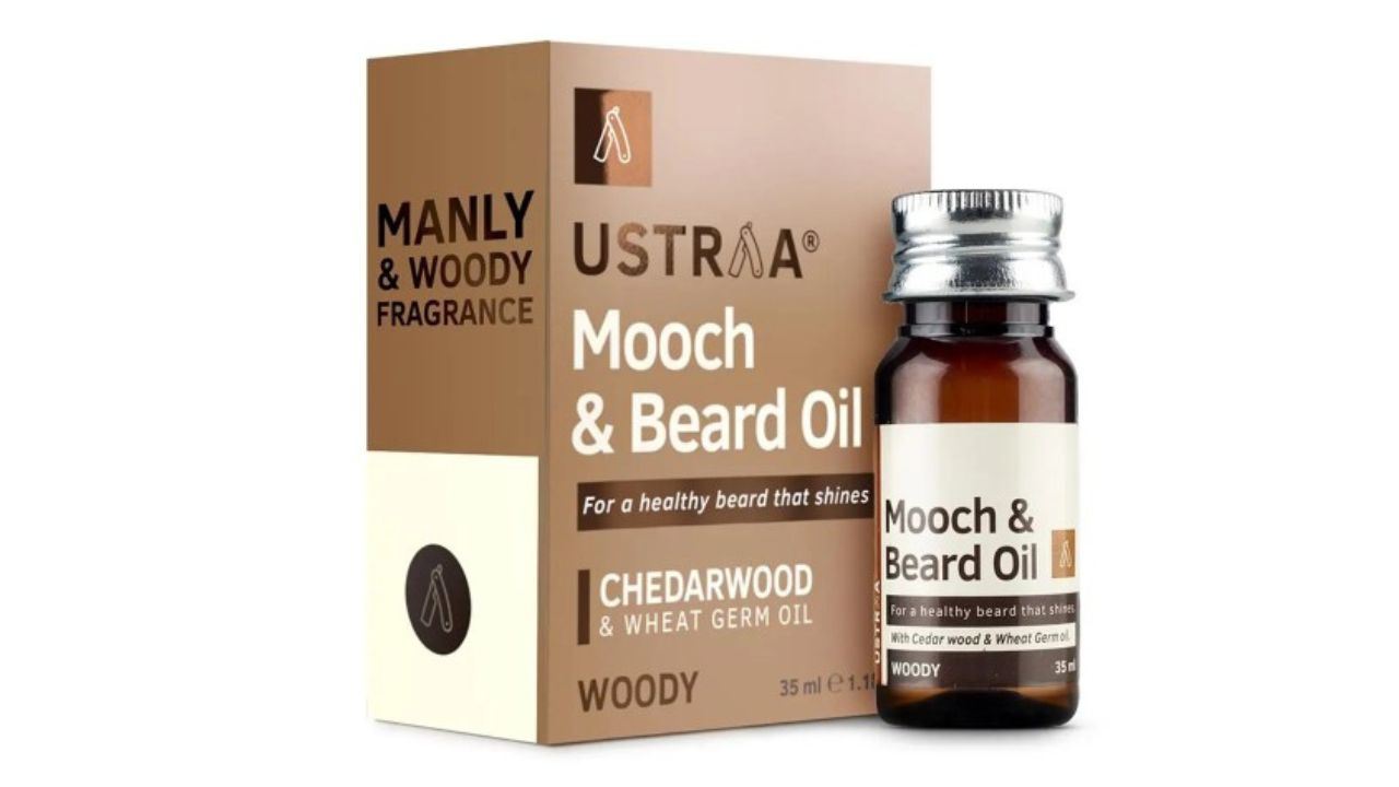 Ustraa Mooch & Beard Oil for Healthy Beard - 35 ml