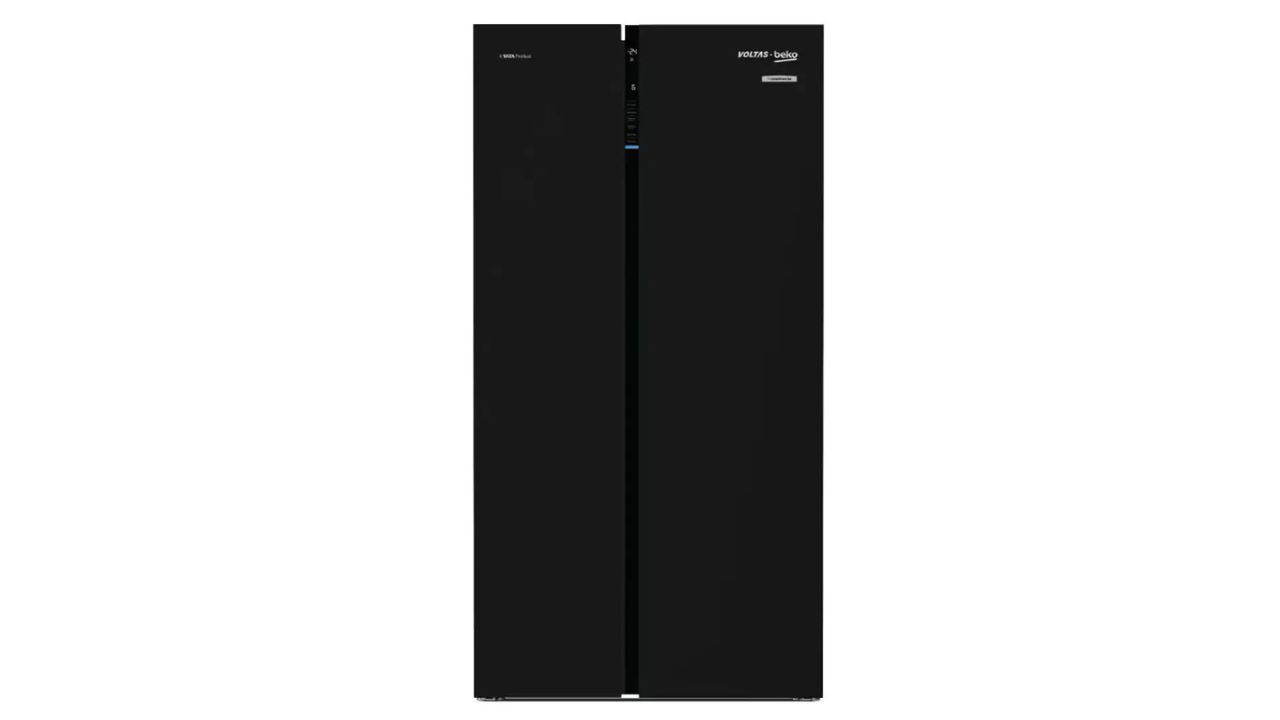 Voltas Beko 640 L Frost Free Side by Side Refrigerator (Black)