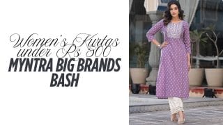 Women’s Kurtas under Rs 500 at Myntra big brands bash