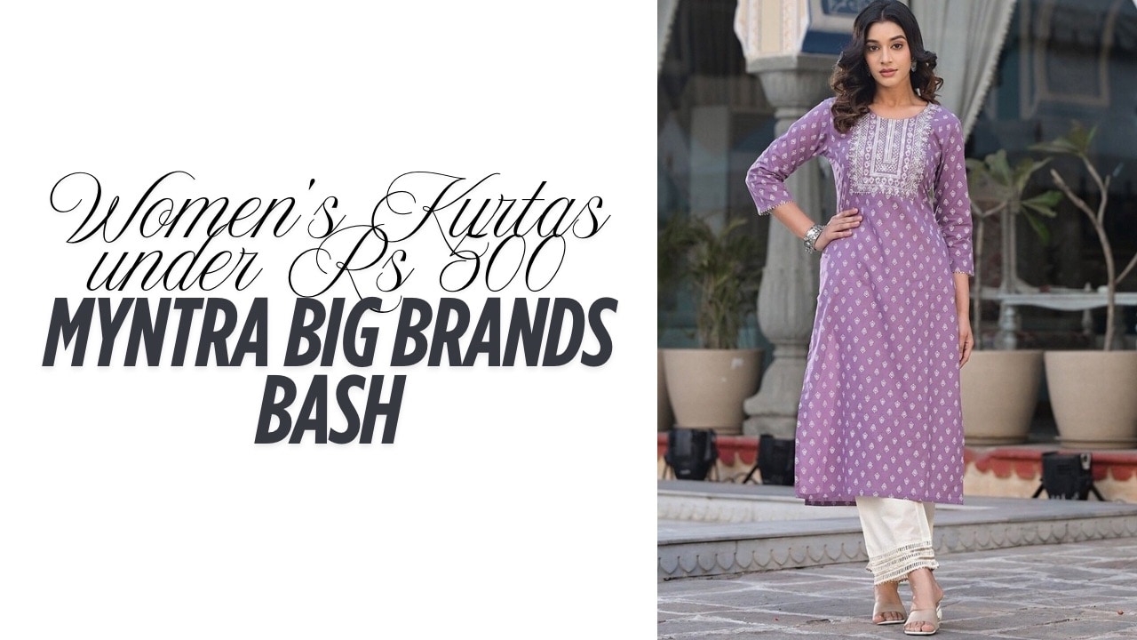 Women’s Kurtas under Rs 500 at Myntra big brands bash
