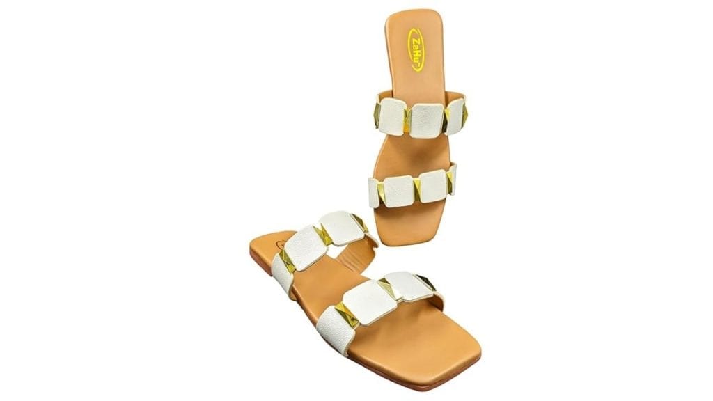 ZaHu Flats with Strappy Design