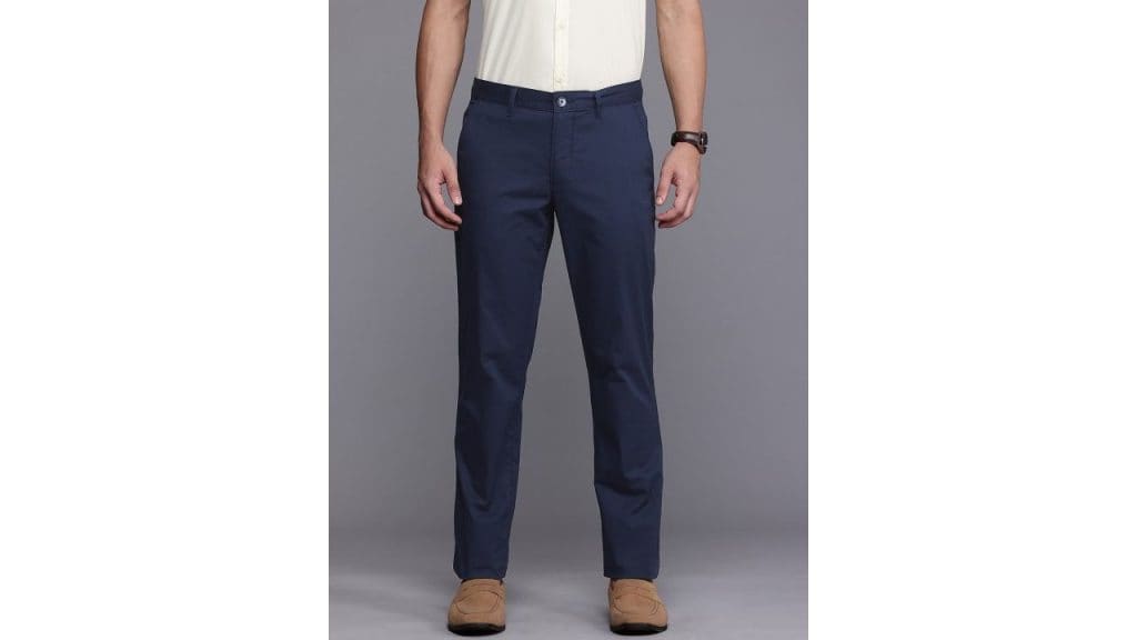 Louis Philippe Sport Men Slim Fit Chinos Trousers