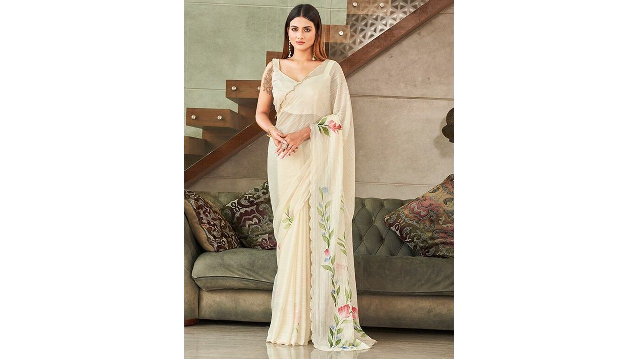 Tikhi Imli Embellished Floral Saree
