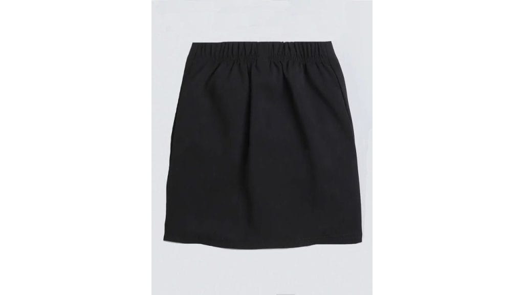 ADDYVERO Girls Front Side Bow Knee-Length Skirt With Bow