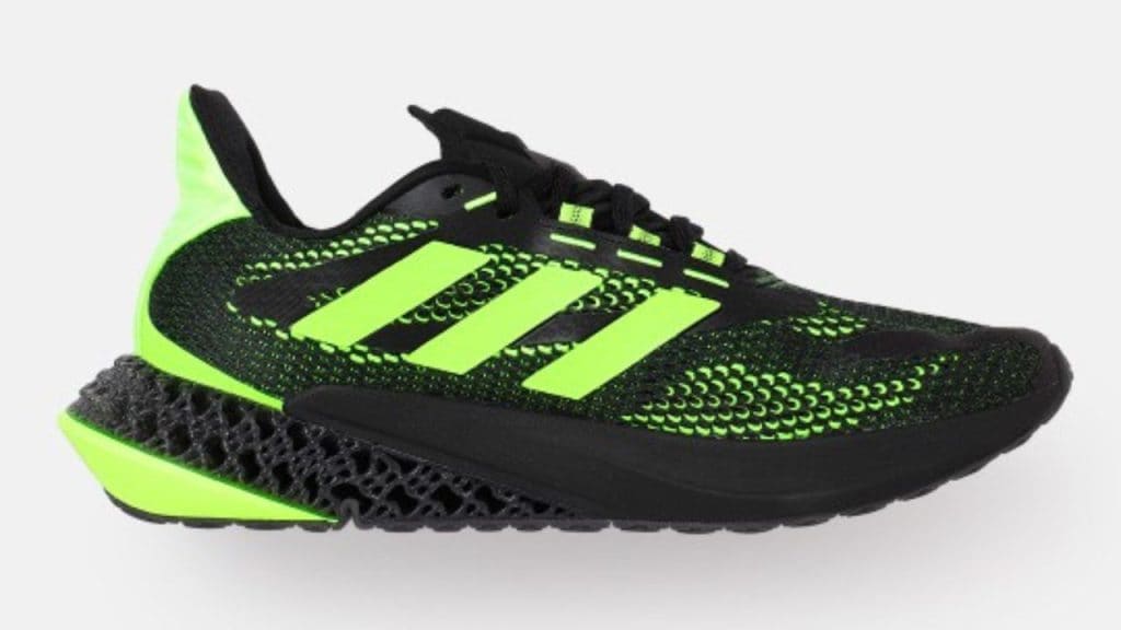 ADIDAS Men Black & Fluorescent Green Woven Design 4D FWD Pulse Sustainable Running Shoes