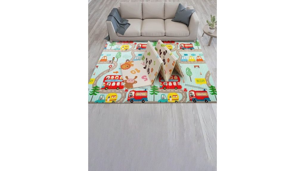 ADKD Kids Waterproof & Foldable Reversible Crawling Play Mat