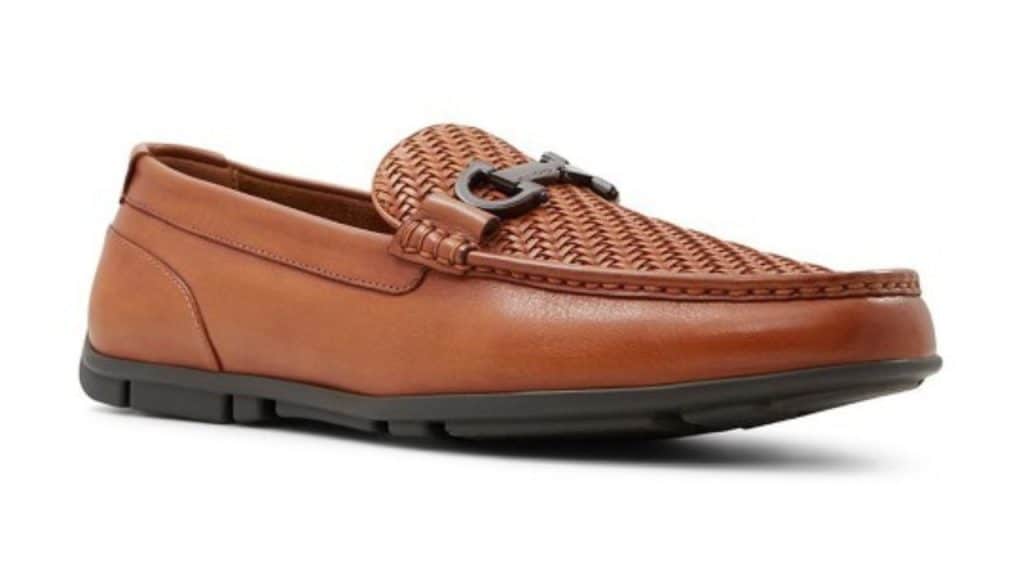 ALDO Men Square Toe Leather Formal Moccasins