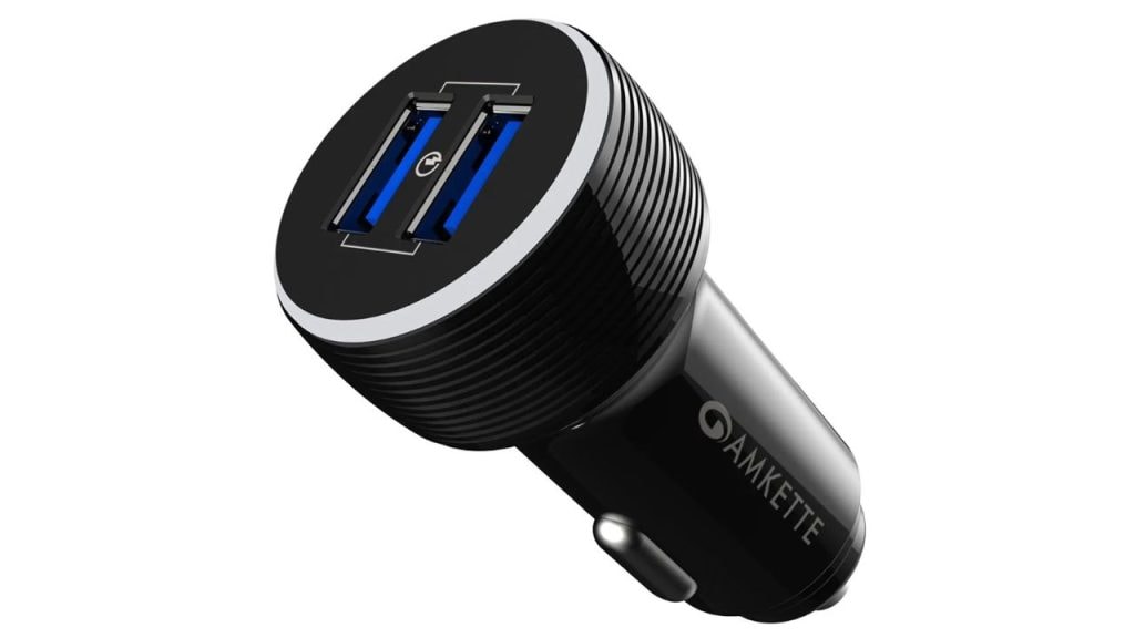AMKETTE 30 W Qualcomm 3.0 Turbo Car Charger