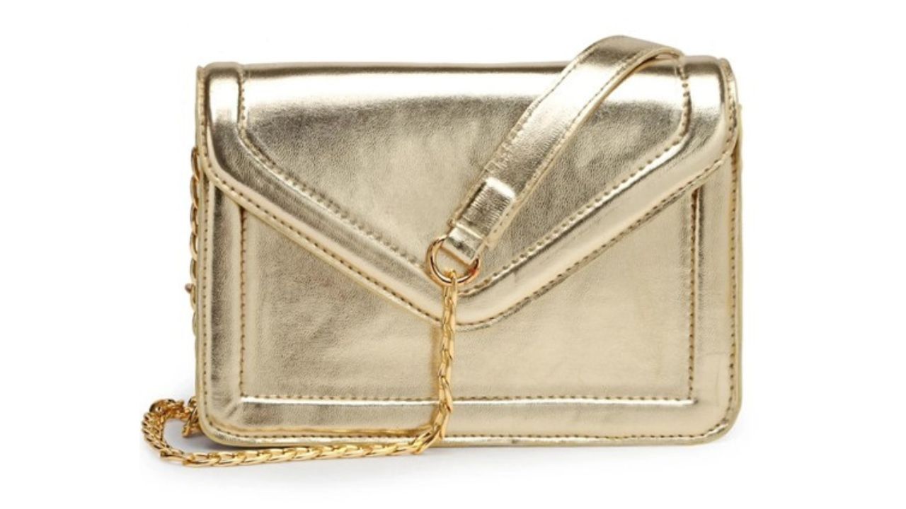 AQUATAN Pu Structured Sling Bag with Envelope Shaped