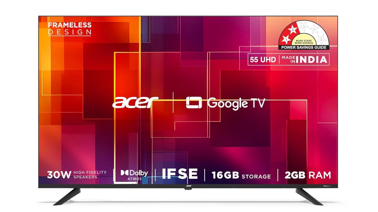 Acer 139 cm (55 inches) G Plus Series 4K Ultra HD LED Smart Google TV