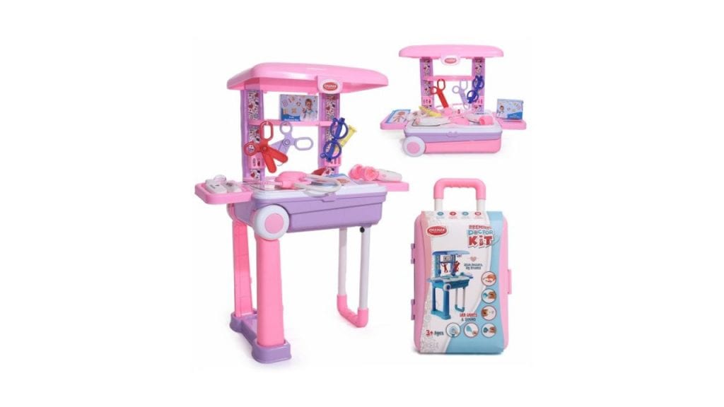 Aditi Toys Kids 13 Pcs Doctor Kit with Trolley