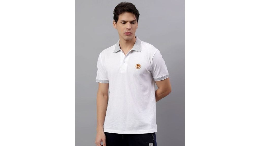 Alakh Hub Solid Polo Collar Cotton T-Shirt